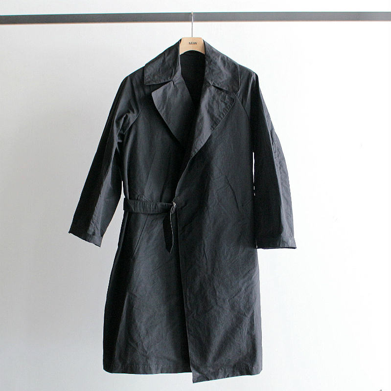 COMOLI ] COTTON NYLON TIELOCKEN COAT – MaW SAPPORO
