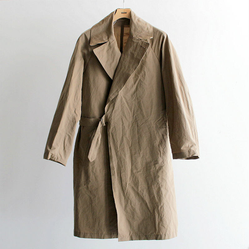 COMOLI ] COTTON NYLON TIELOCKEN COAT – MaW SAPPORO