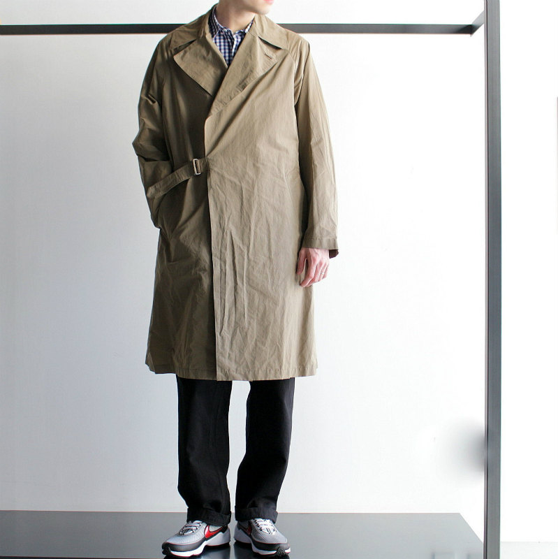 COMOLI ] COTTON NYLON TIELOCKEN COAT – MaW SAPPORO