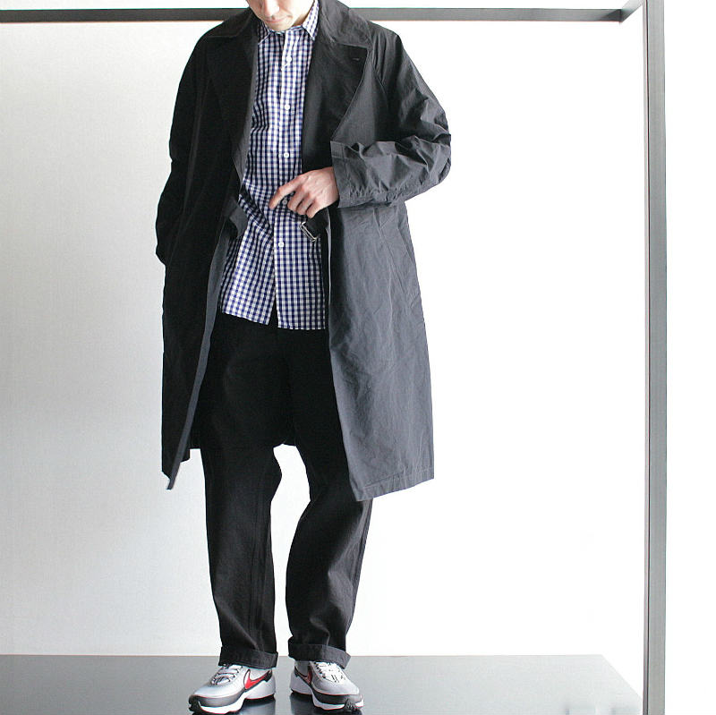 COMOLI ] COTTON NYLON TIELOCKEN COAT – MaW SAPPORO
