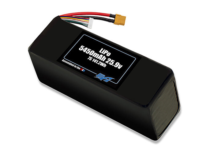 LiPo 5450mAh 7S 25.9v Battery Pack – MaxAmps Lithium Batteries