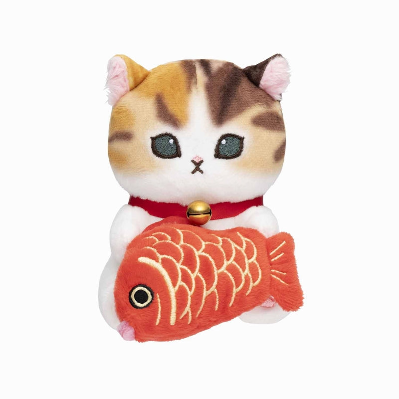 mofusand にゃんこが見守るデスクトップひっかけぬいぐるみ(めで鯛