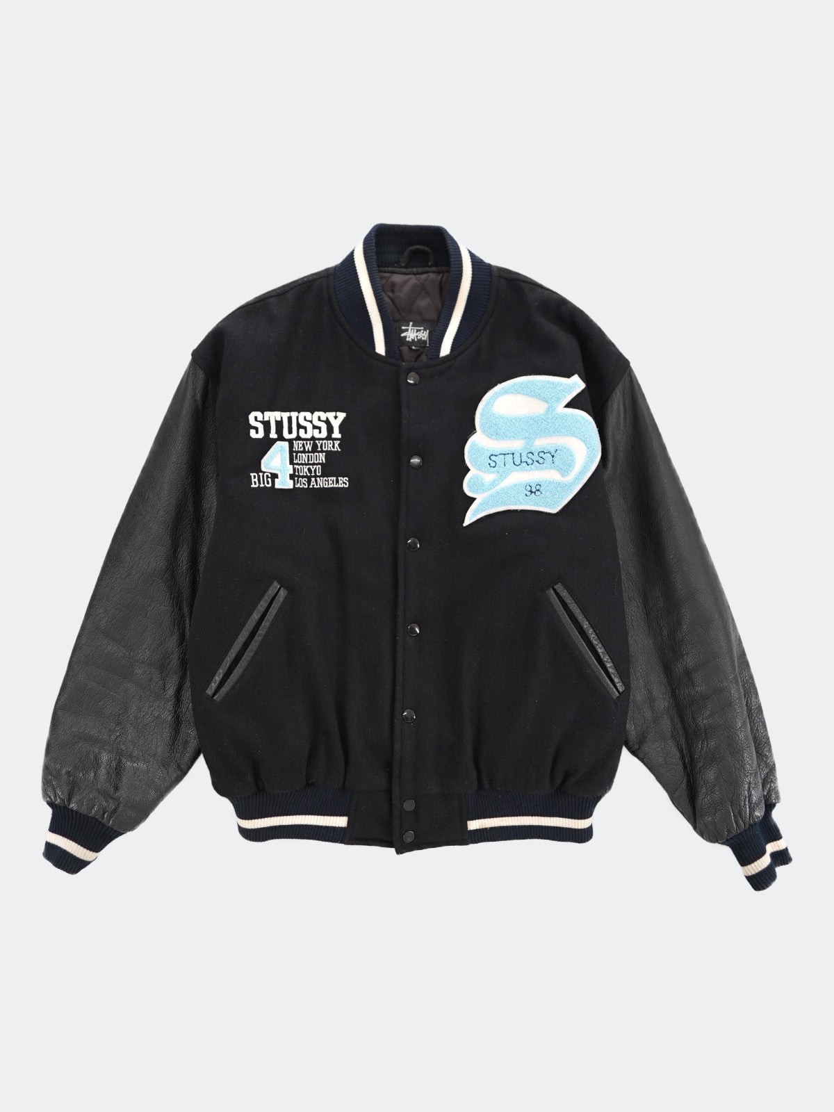 90s stussy BIG4 stadium jacket – NEVERKNOWS