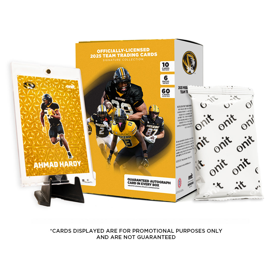 University of Missouri Football 2025 Trading Cards - Platinum Box (Gua