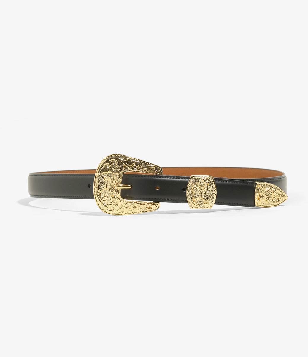 Papillon Western Tip Belt - Steer – NEPENTHES ONLINE STORE