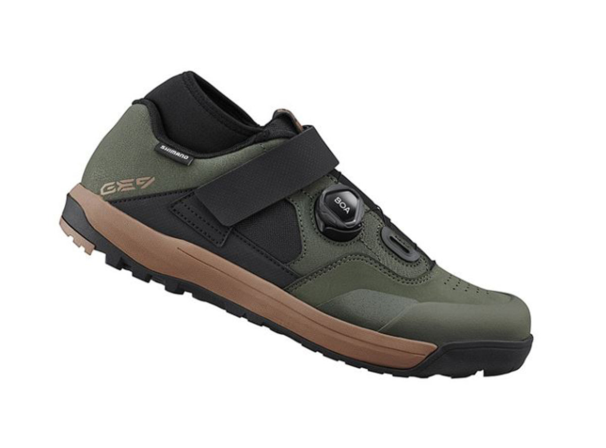 Shimano GE9 SPD Gravity Enduro Shoe - Olive – Cambria Bike