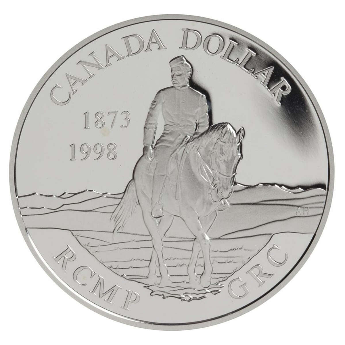 1998 $1 Royal Canadian Mounted Police (RCMP), 125th Anniversary - Proo