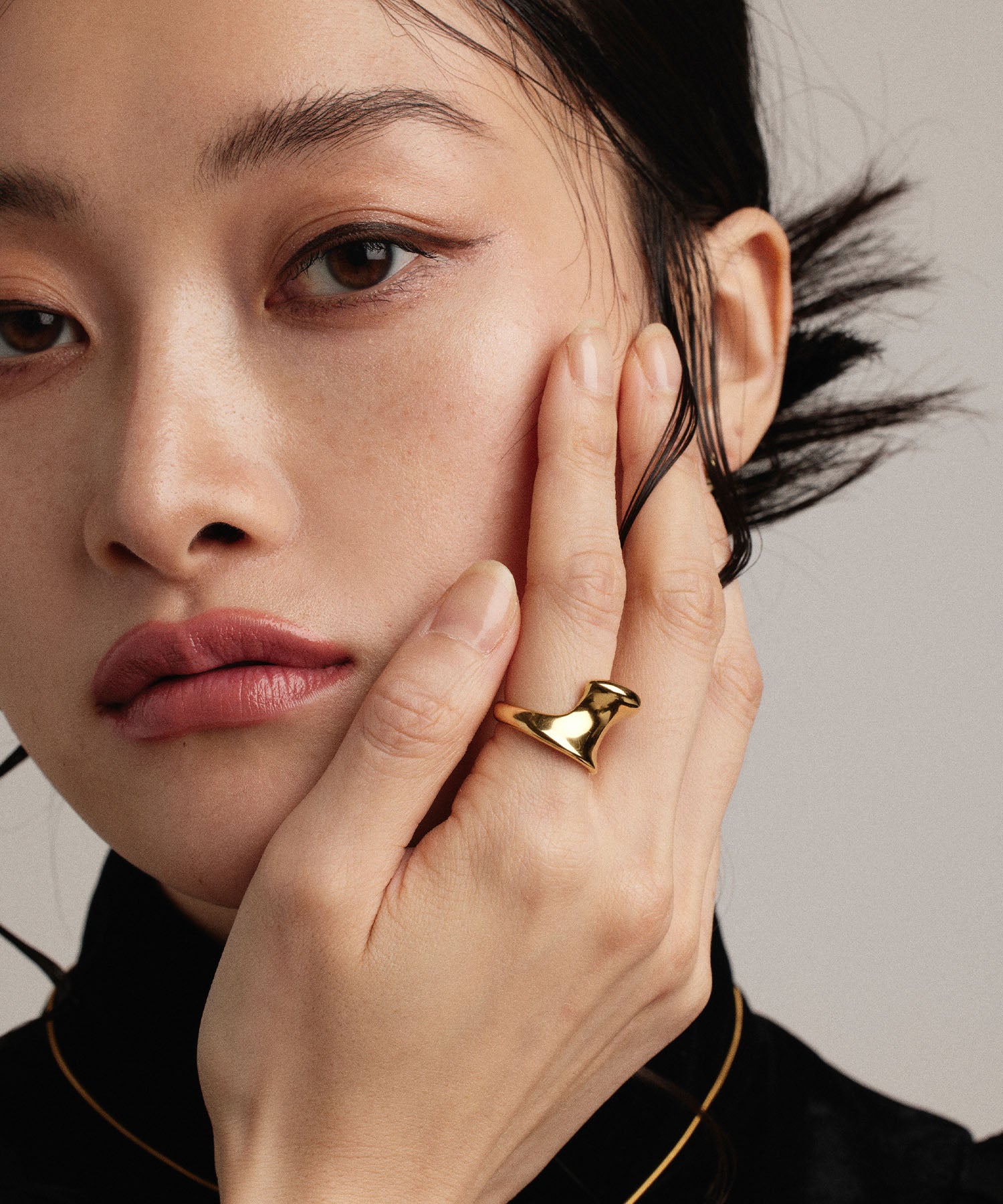 ゴールド]ウェーブリング