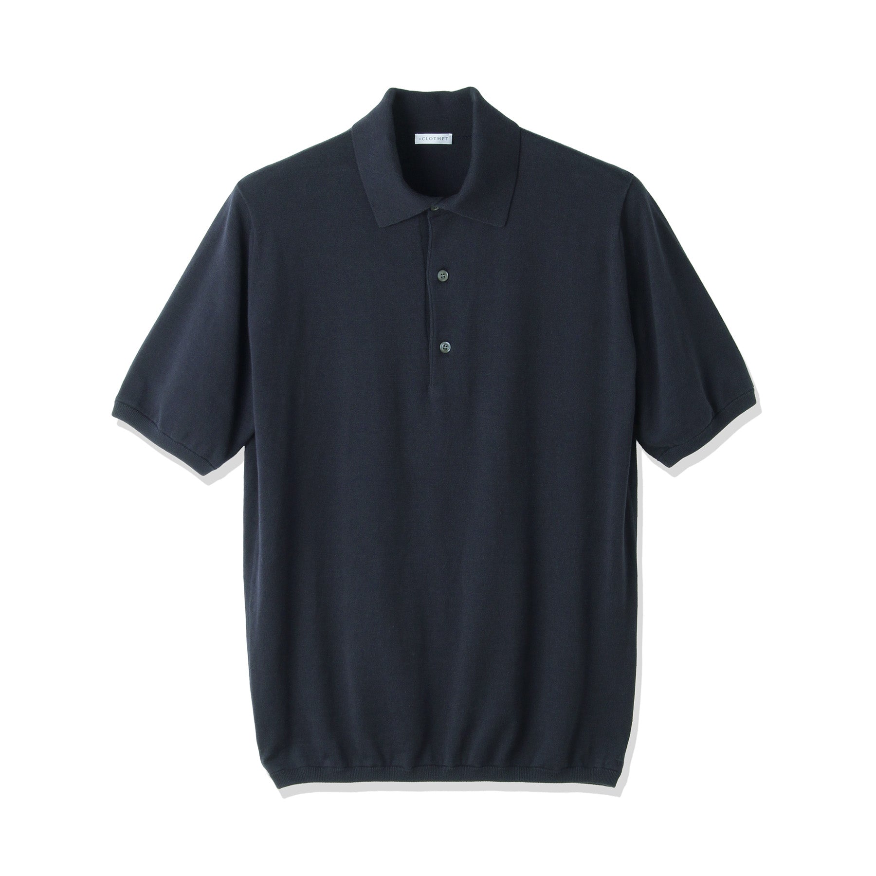 スビンプラチナム ニットポロシャツ ネイビー | ＋CLOTHET ONLINE