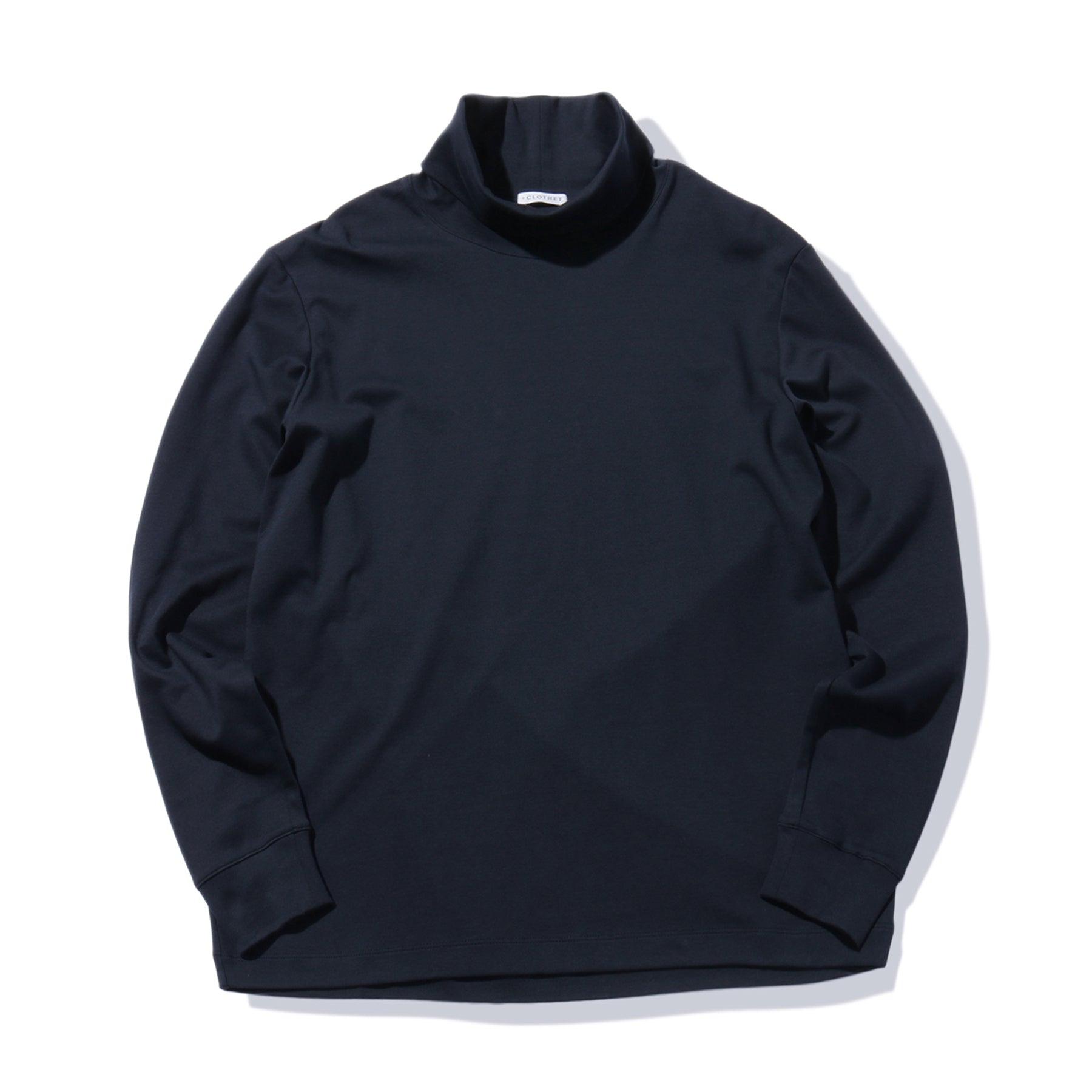 スビンプラチナムスムース タートルネックロングスリーブTシャツ