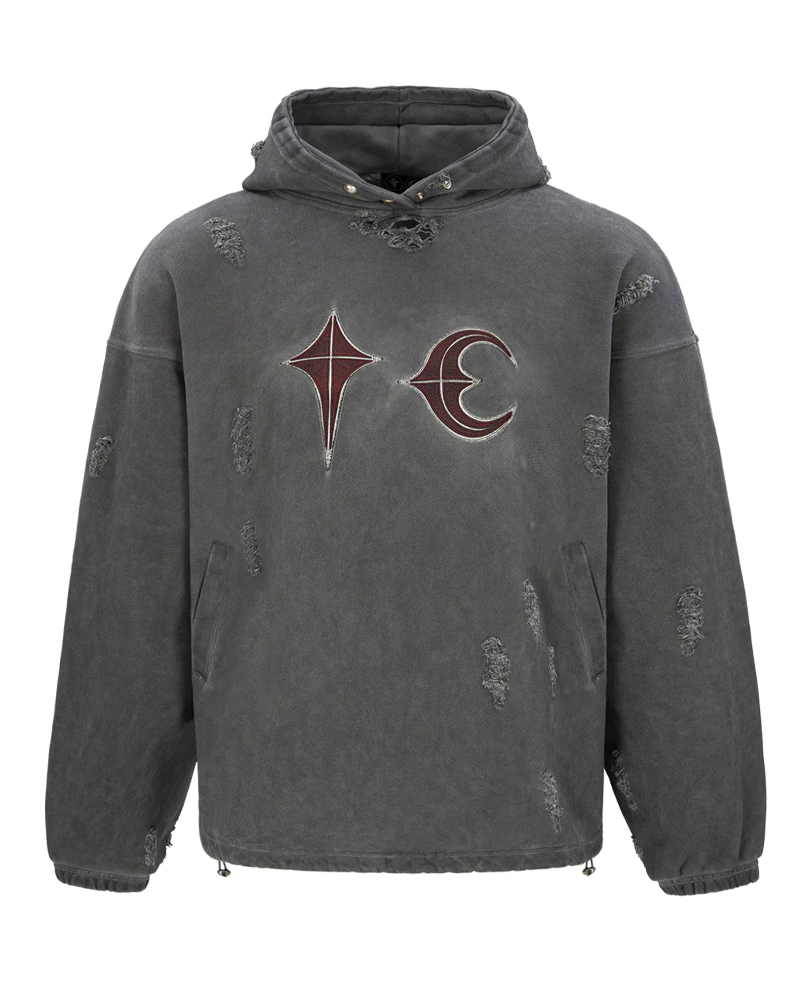 THUG CLUB(サグクラブ)「 ROCK HOODIE / GREY 」 | Detail Application