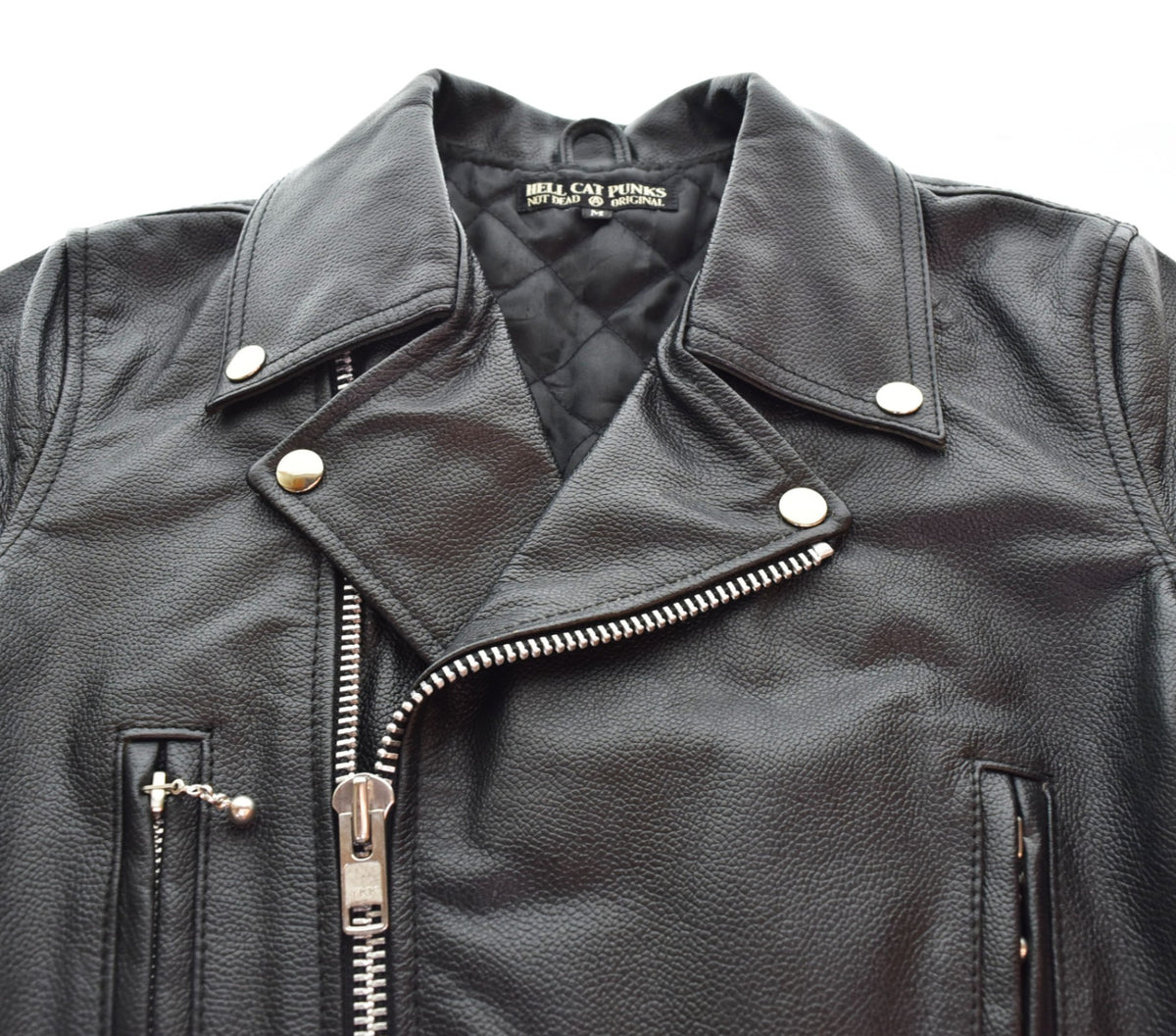 ヘルキャットパンクス HELLCATPUNKS ダブルライダースジャケット 牛革