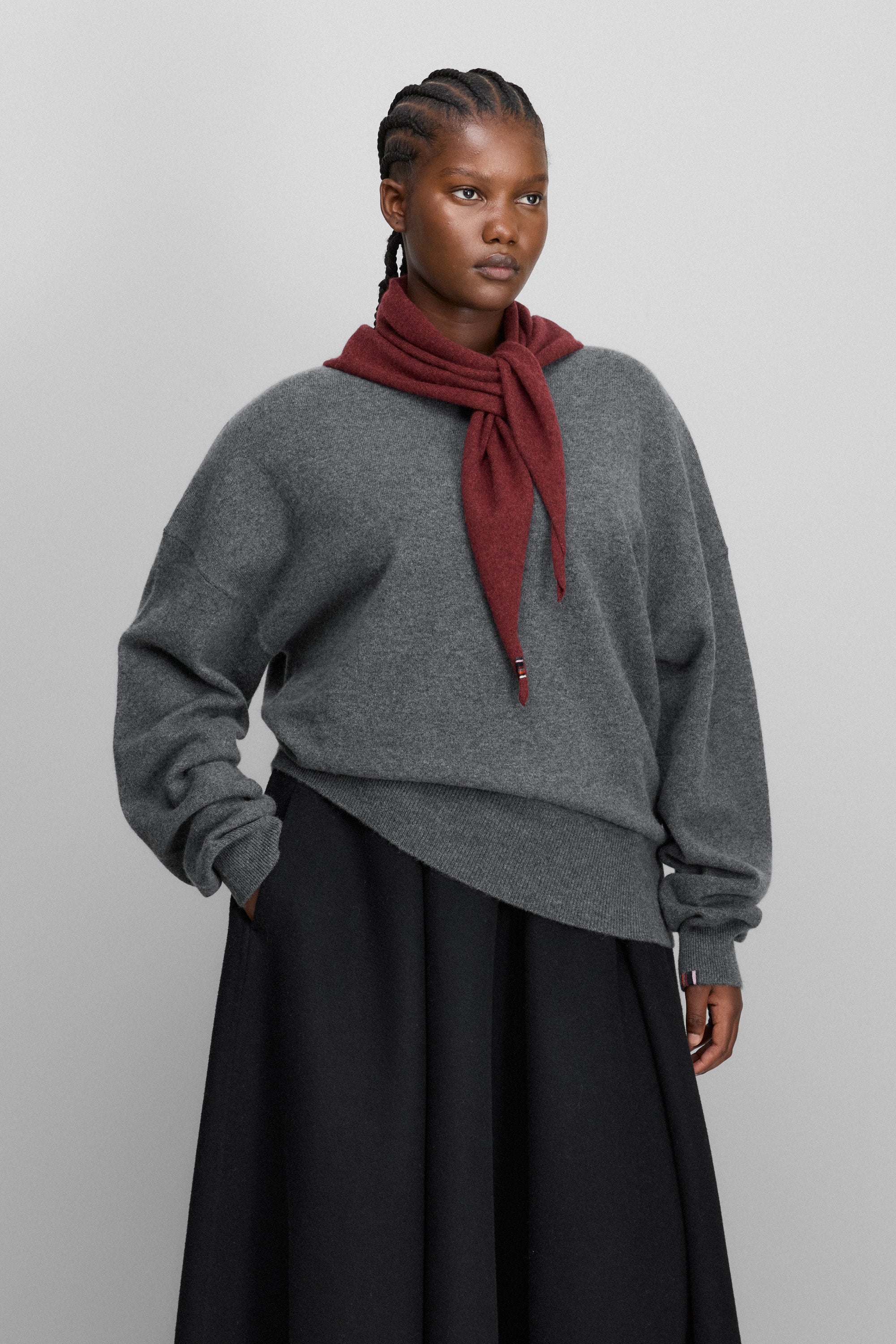 extreme cashmere crewneck sweater unisex – 355 tes – extreme