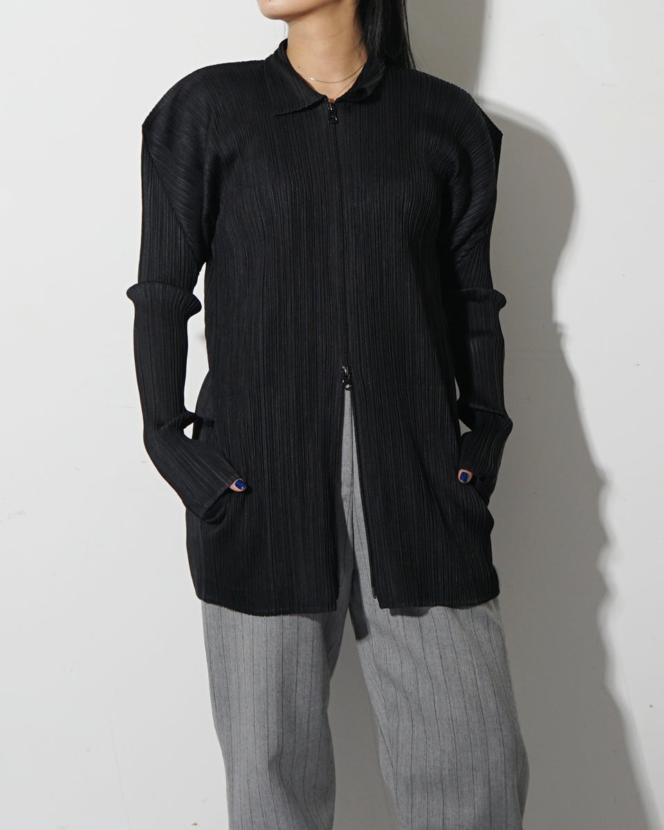 Pleats Please Zip-up Jacket – Front General Store
