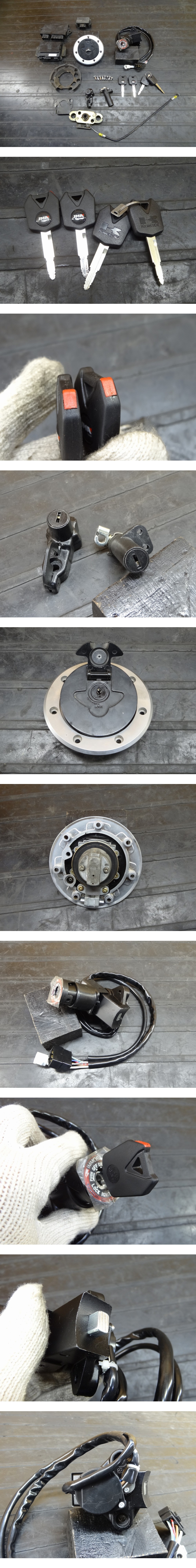 180420.K】ZRX-Ⅱ(ZR400E-342)○キーセット イモビ付き キーシリンダー