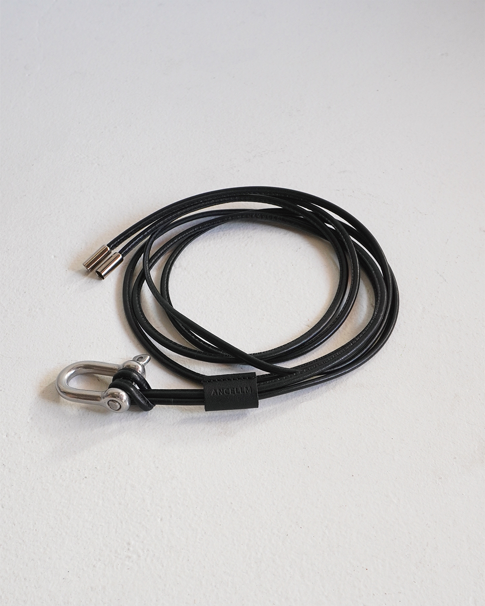 LEATHER ROPE BELT (BLACK) – ANCELLM