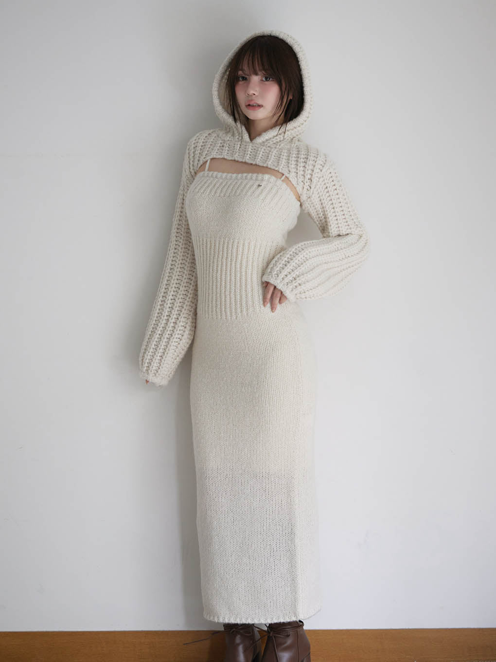 ANDMARY】Leo hoodie set dress