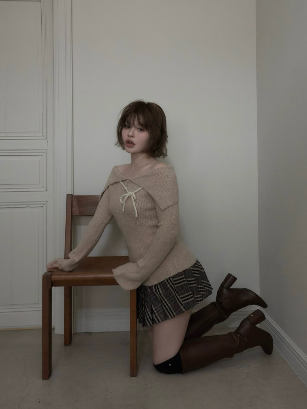 ANDMARY】Flora knit tops