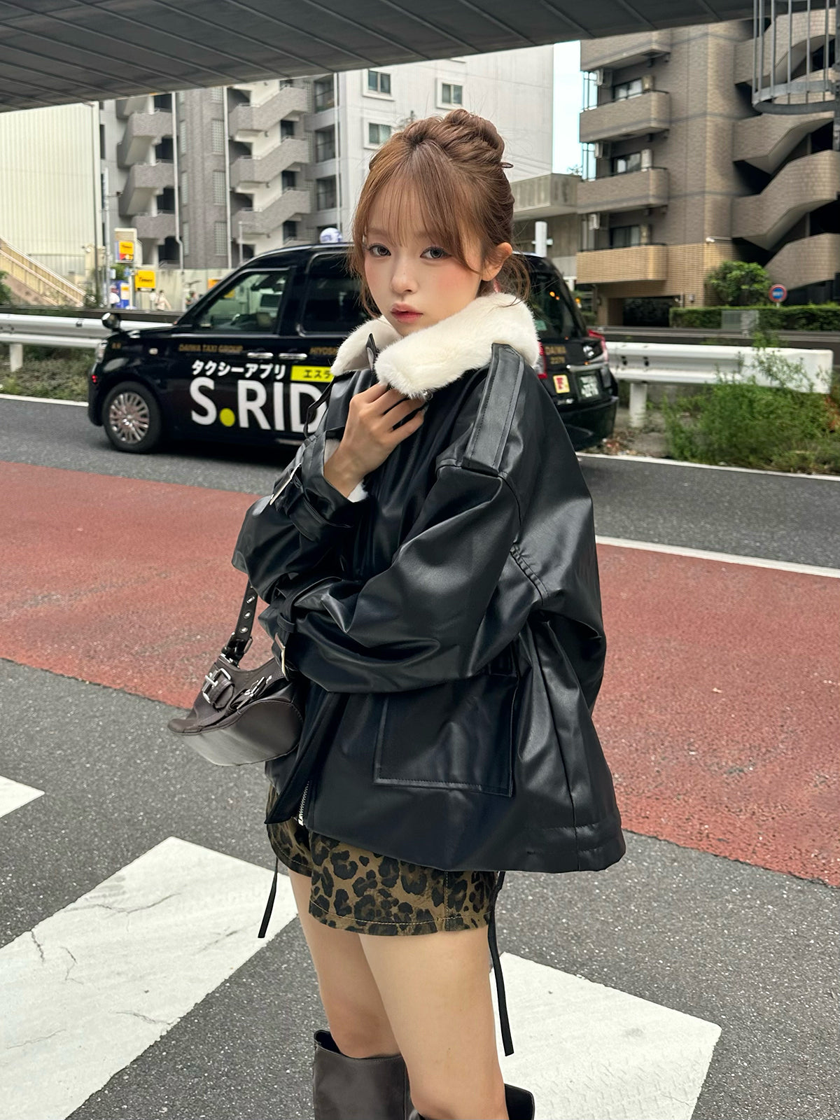 ファーライクカラーレザータッチジャケット – ANDOR ONLINE