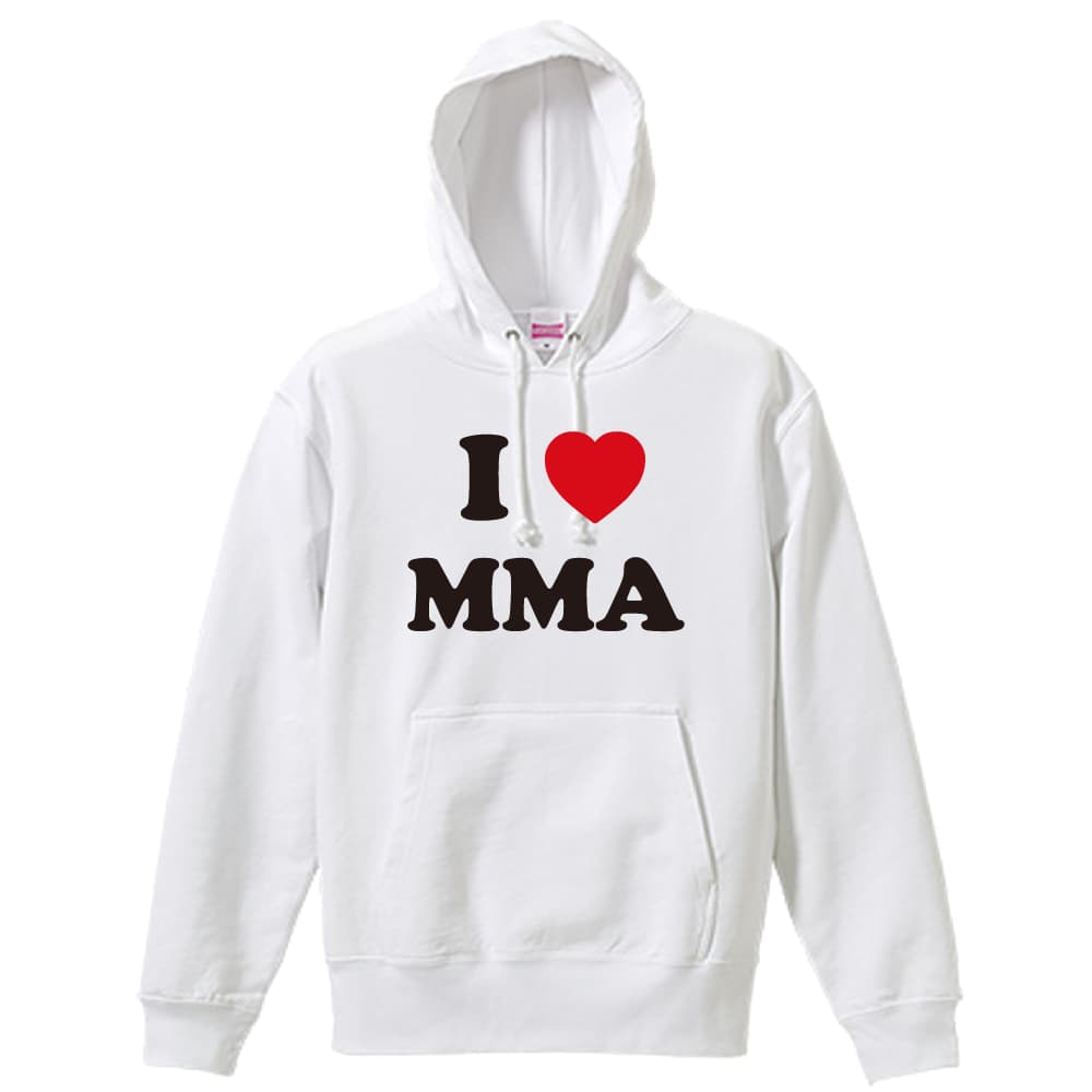 I LOVE MMA | AW スポーツ | 武道・格闘技パーカー プルオーバー