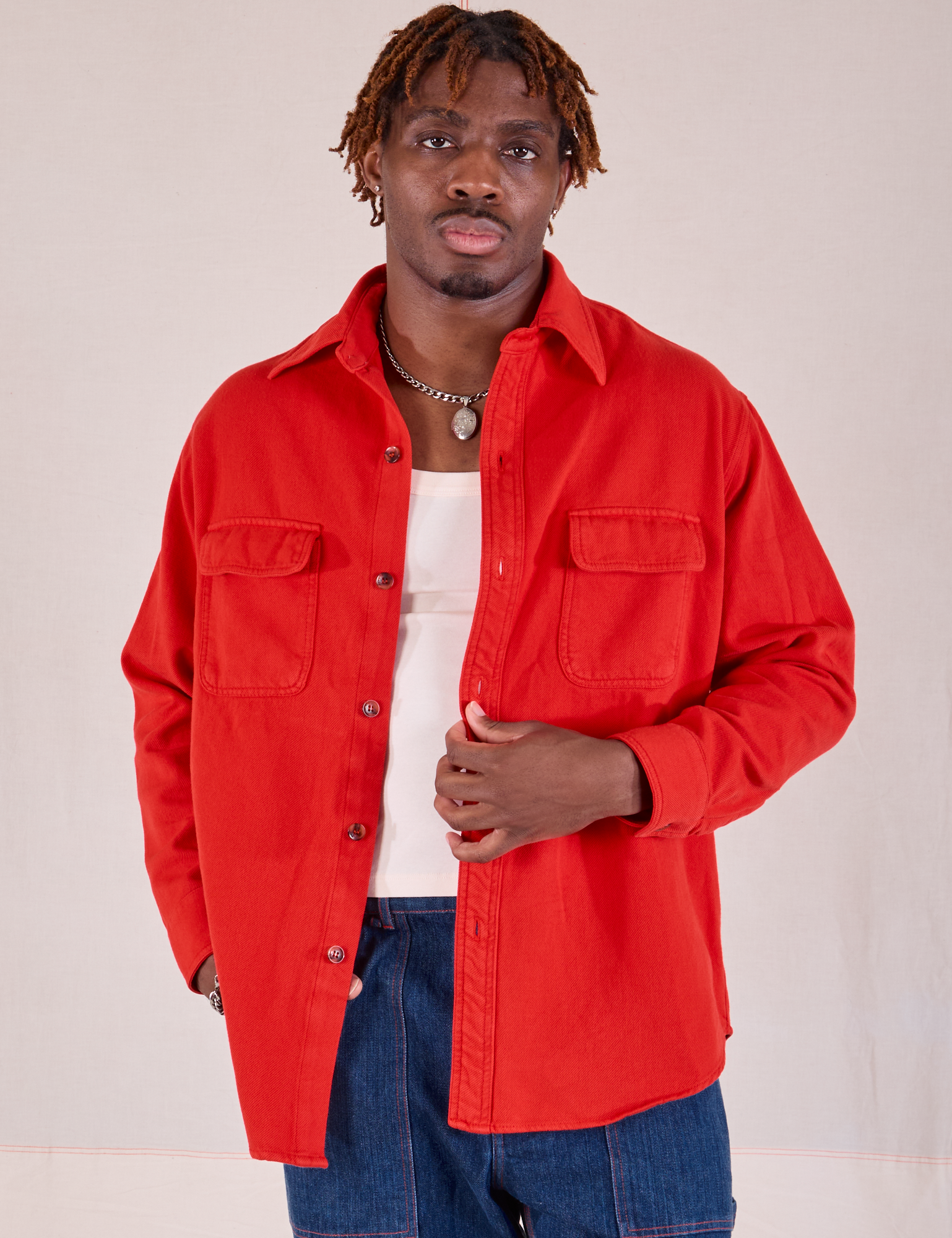 Flannel Overshirt - Mustang Red *FINAL SALE* – BIG BUD PRESS