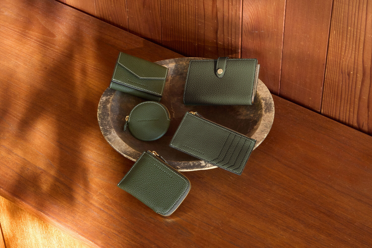 秋限定】オリーブ コレクション（グリーン系）財布 & コインケース