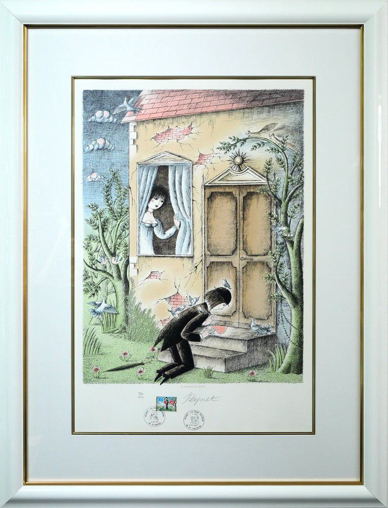 レイモン・ペイネ(Raymond Peynet)「内気な恋人」リトグラフ 絵画買取