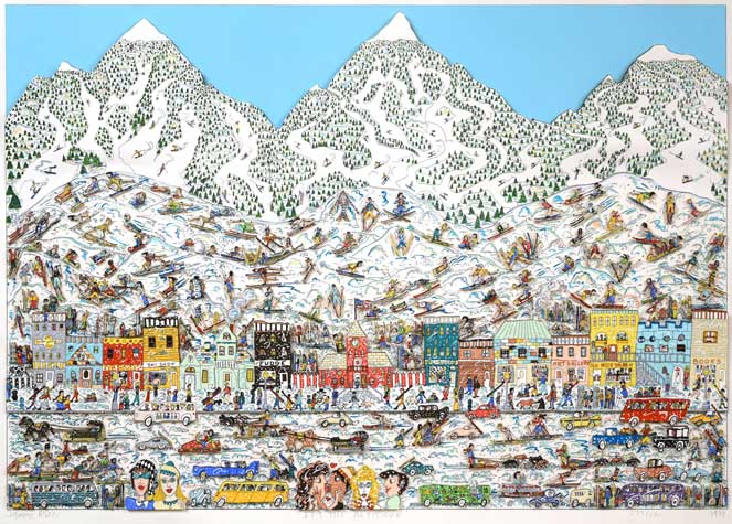 ジェームス・リジィ（JAMES RIZZI）「IT′s THE ALTITUDE」3Dリトグラフ