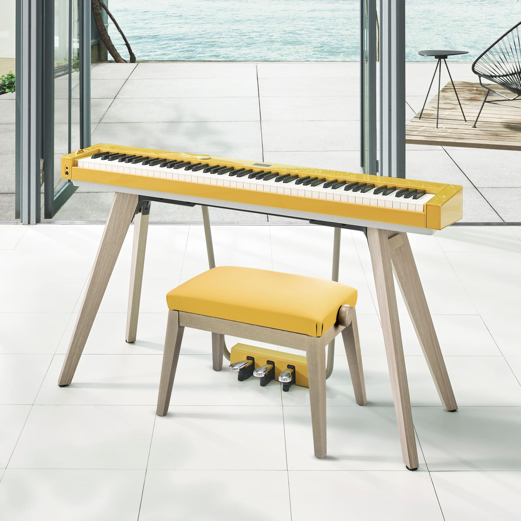 Casio PX-S7000 Digital Piano - Harmonious Mustard Bench Bundle
