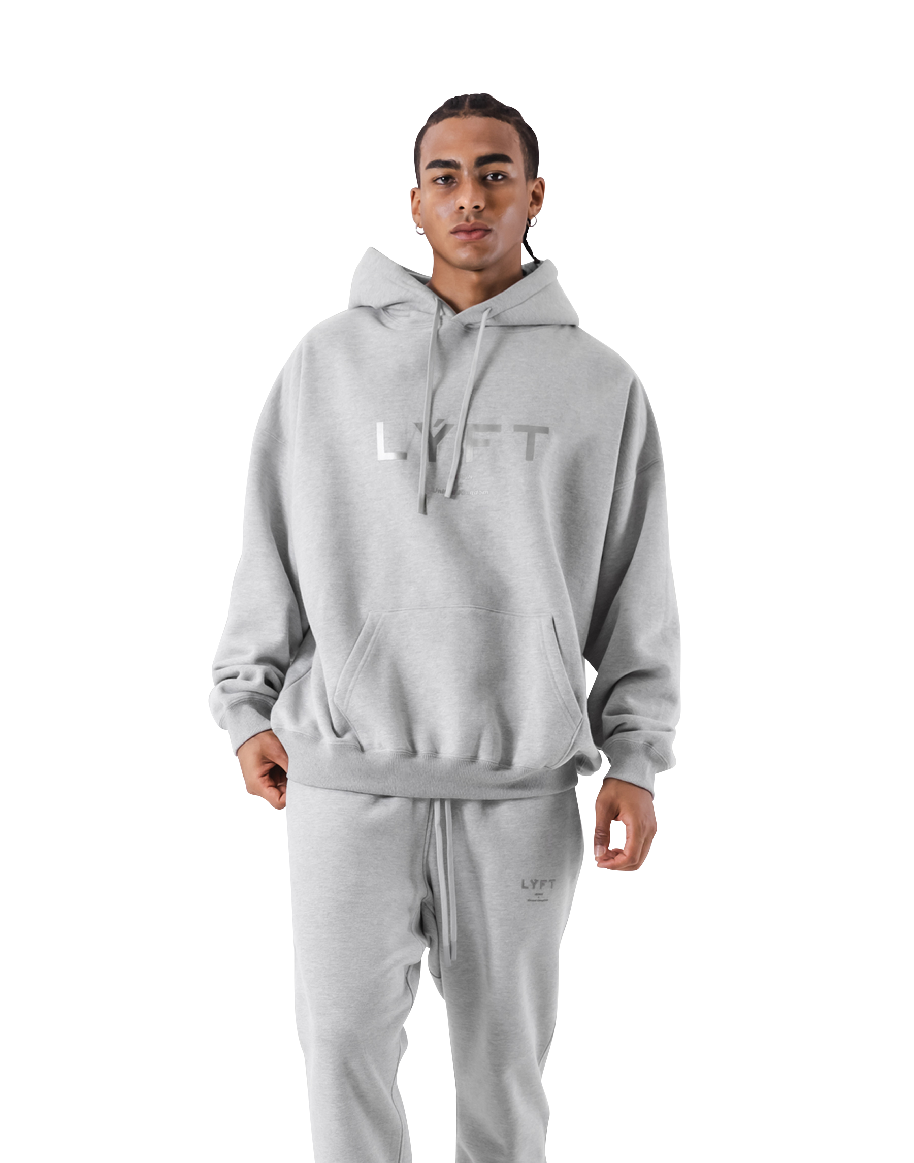 LÝFT Oversize Sweat Hoodie - Grey