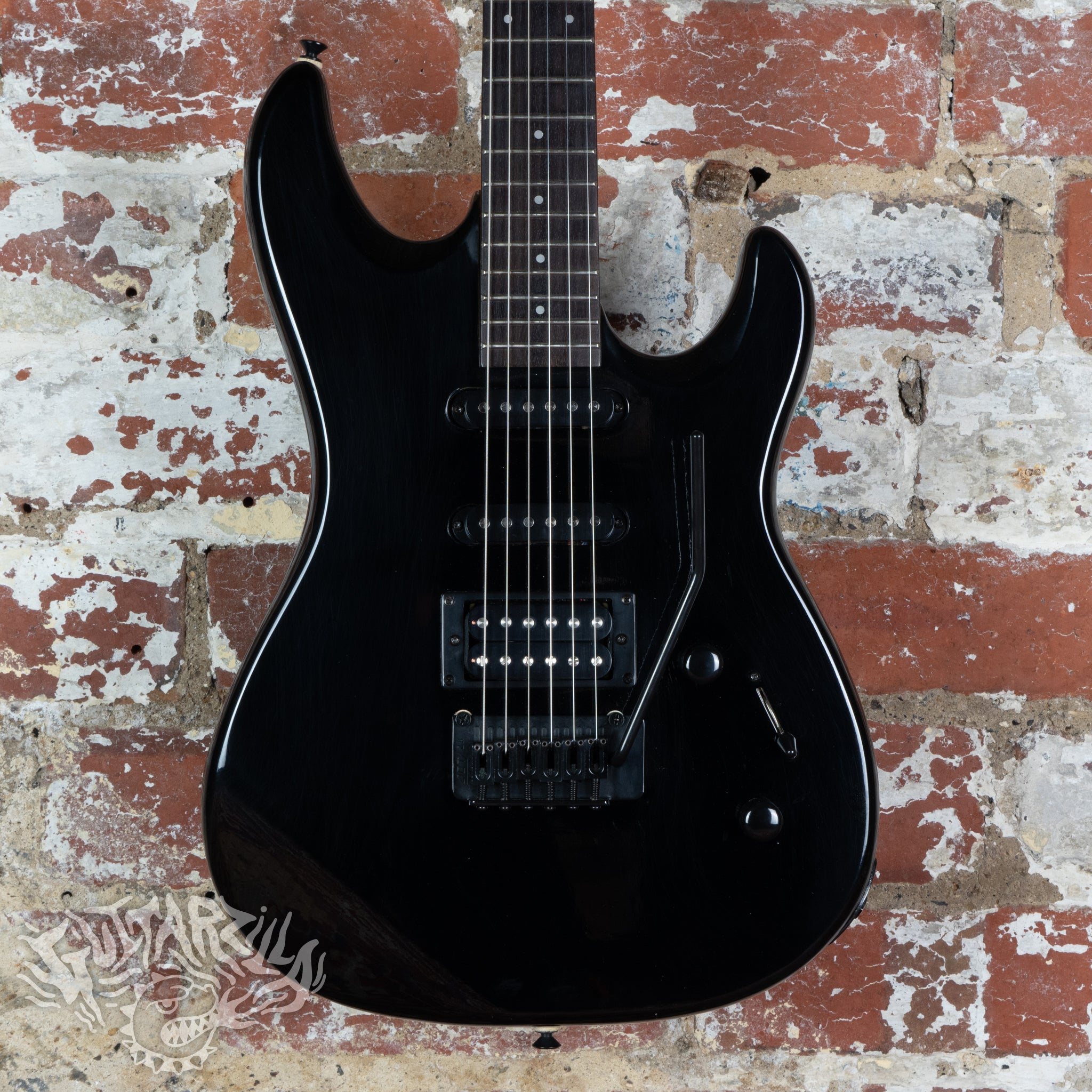 Aria Pro II The Warrior WR-403 1989 Black MIJ Japan – Guitarzilla