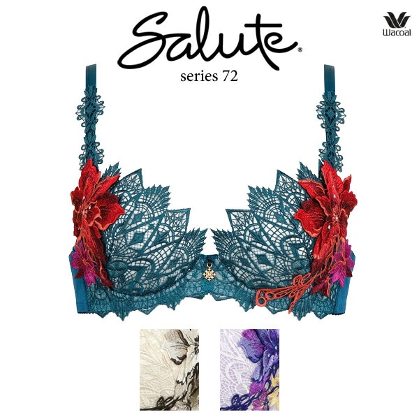 ワコール サルート 72G ブラジャー BTJ472 3/4カップワイヤー P-up