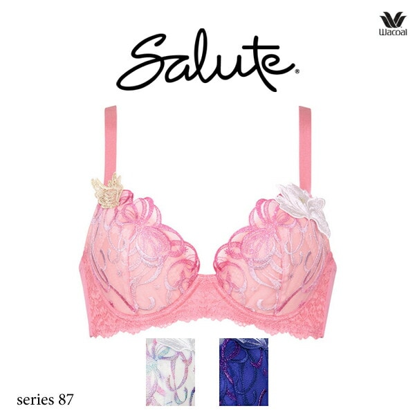 ワコール サルート 87G ブラジャー BTJ487 3/4カップワイヤー VIVA