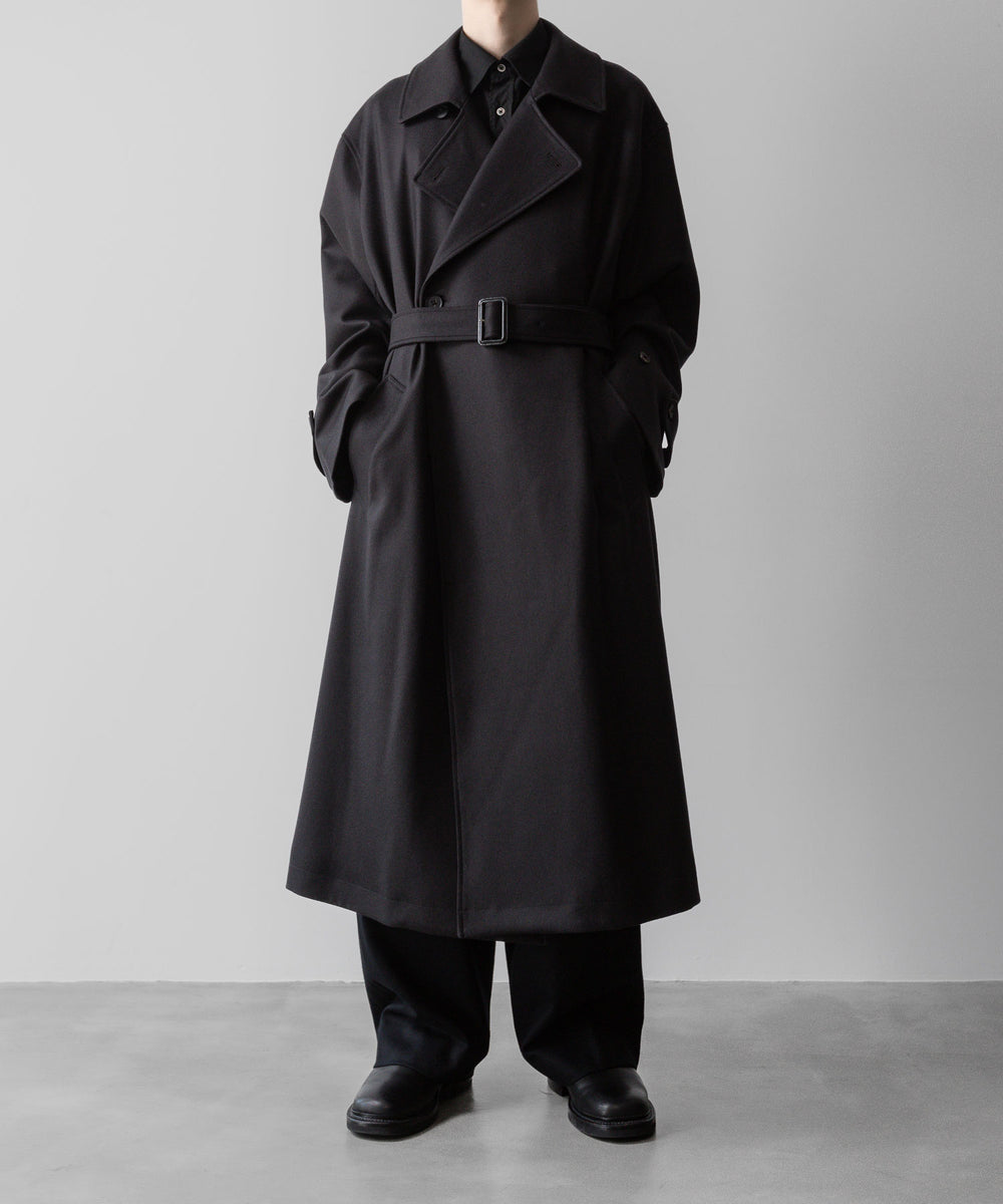 ssstein / シュタイン】OVERSIZED DOUBLE BREASTED COAT - DARK