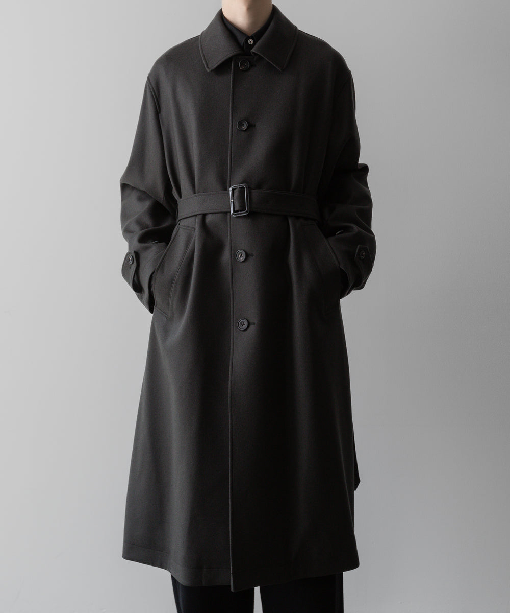 ssstein / シュタイン】OVERSIZED INVESTIGATED COAT - GREY KHAKI