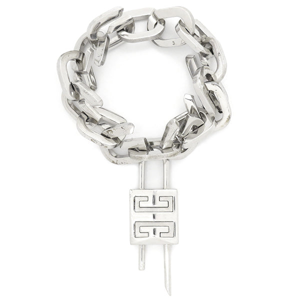 ジバンシィ GIVENCHY Gリンク パドロック シルバー メタル