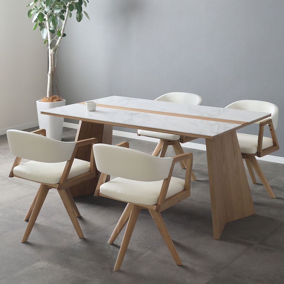 セラミック ダイニングテーブルセット 5点セット ウルバノ URBANO