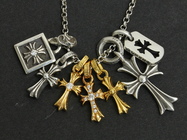 中古品】 クロムハーツ ◇ 22K ベビーファット W/ダイヤモンド ボス