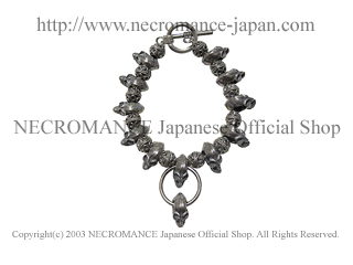 ネクロマンス NECROMANCE【ラージスカルブレスレット Large Skull