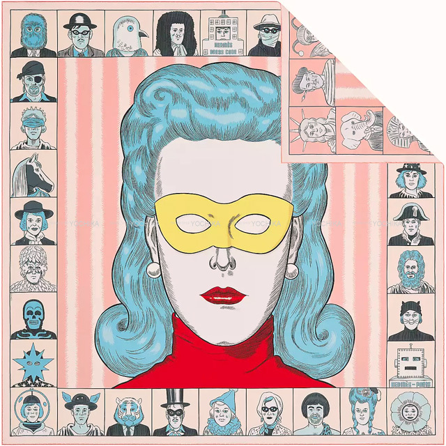 HERMES エルメス スカーフ カレ90 ダブルフェイス エルメス ドレス