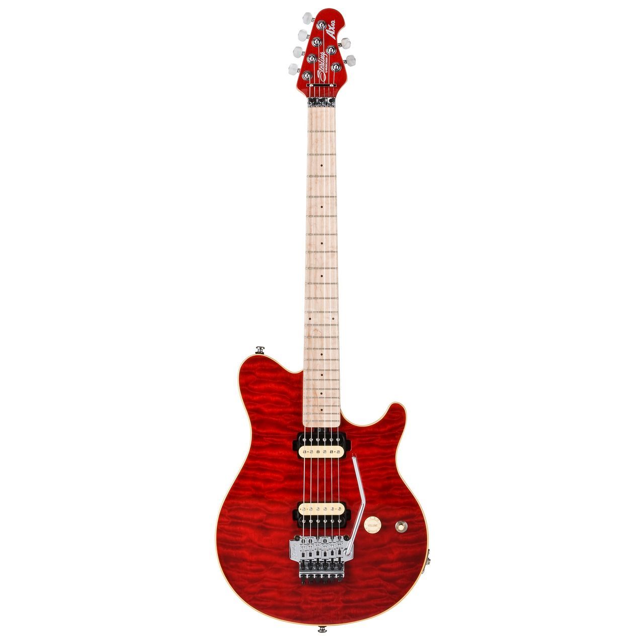 Sterling by Music Man AX40 TRD Transparent Red, incl. Bag | MUSIC