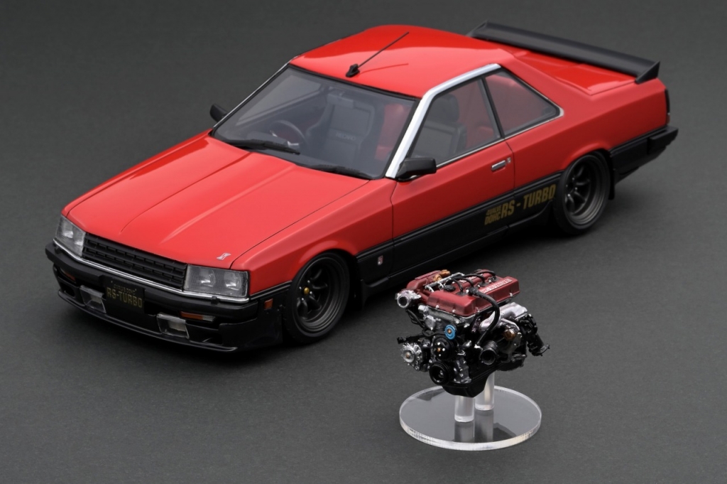 告知：1/18 エンジン付「スカイラインRSターボ（R30）」7/4(月) 受注