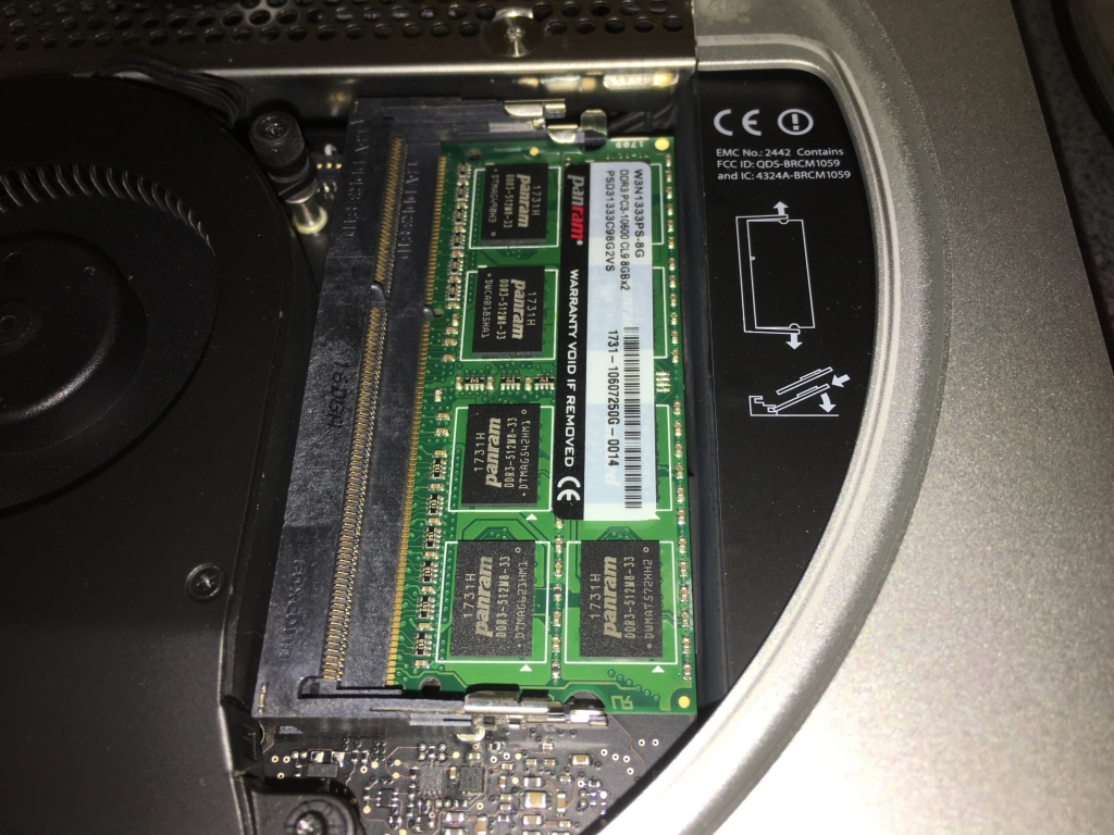 Mac mini (Mid 2011)のメモリを16GBに増設 | アトリエ・トリガ (旧館)