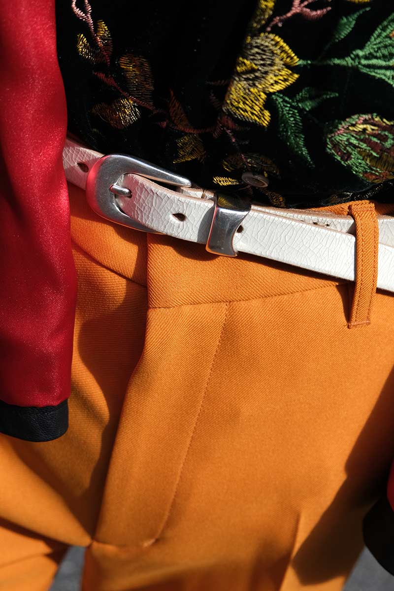 OUR LEGACY | 2CM BELT / OFF WHITE CRACKED LEATHER レザーベルト – STOCK