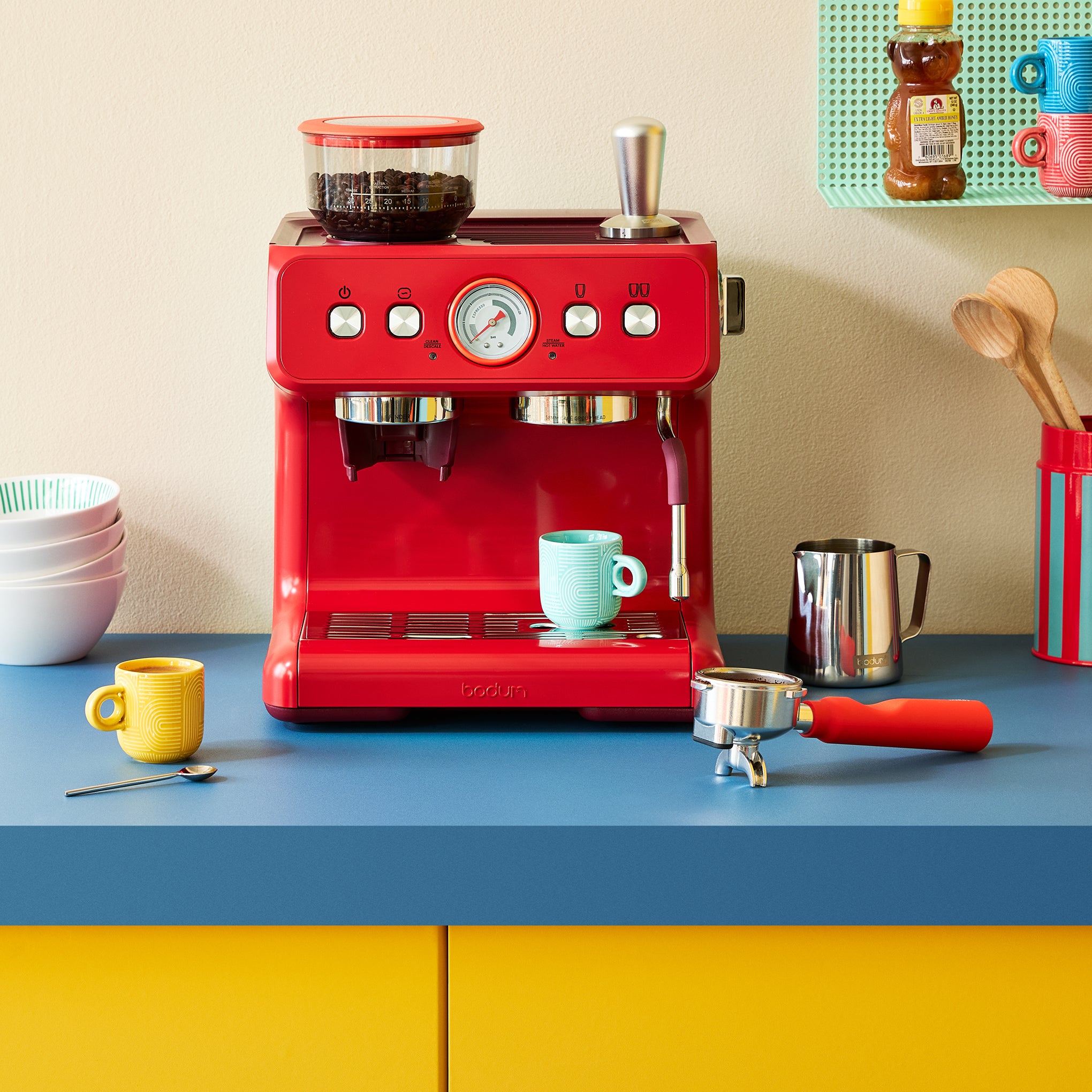 Bodum Espresso Machine with Bean Grinder – MoMA Design Store