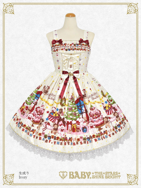 くみゃちゃんのDoki☆Doki Christmas Party柄ジャンパースカートⅠ