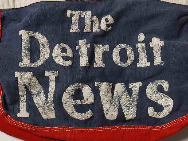 商品紹介 » “The Detroit News” NEWSPAPER BAG - Suntrap, Vintage