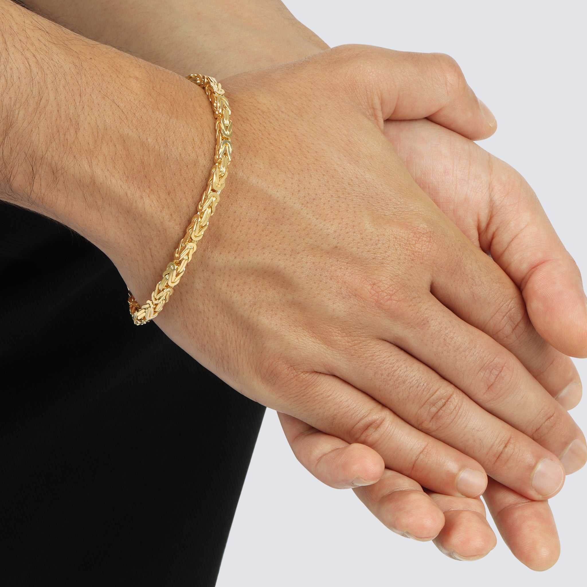 14K Byzantine Bracelet (Solid Gold)