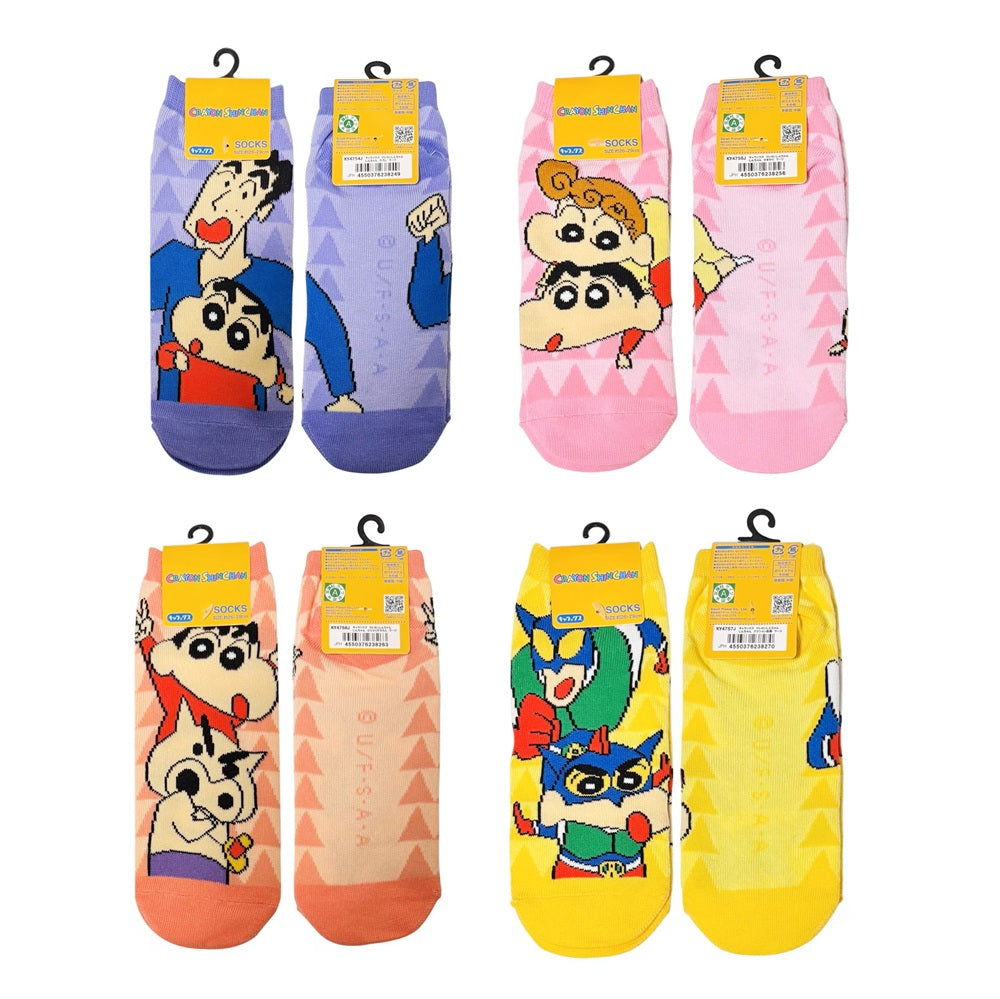 メンズサイズ靴下 しんちゃん ひろし／ひまわり／ぶりぶりざえもん