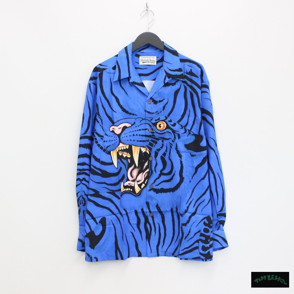 WACKO MARIA | ワコマリア TIM LEHI | L/S HAWAIIAN SHIRT #BLUE